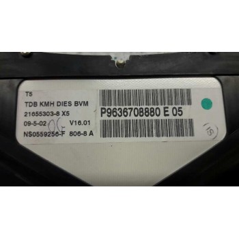 Recambio de cuadro instrumentos para peugeot 307 (s1) xr referencia OEM IAM 9636708880  