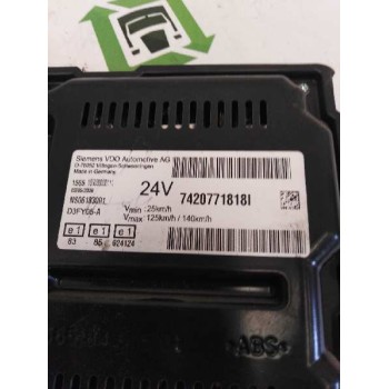 Recambio de cuadro instrumentos para renault premium route 2006 fas 4x2 larga distancia referencia OEM IAM 7420771818  