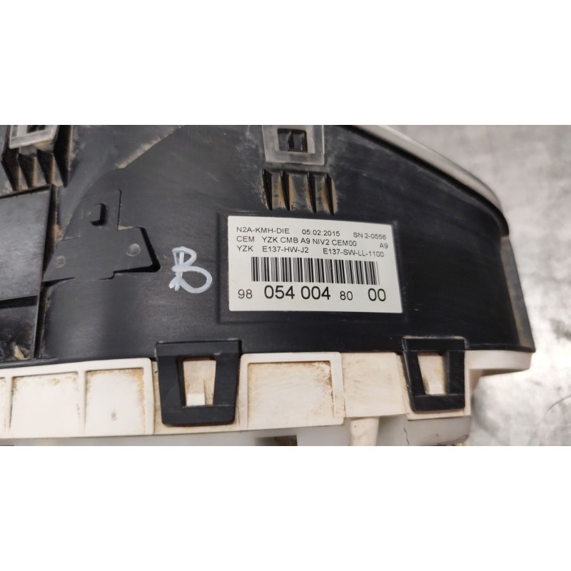 Recambio de cuadro instrumentos para peugeot 208 i (ca_, cc_) 1.6 hdi referencia OEM IAM 9805400480 - Blanco 2
