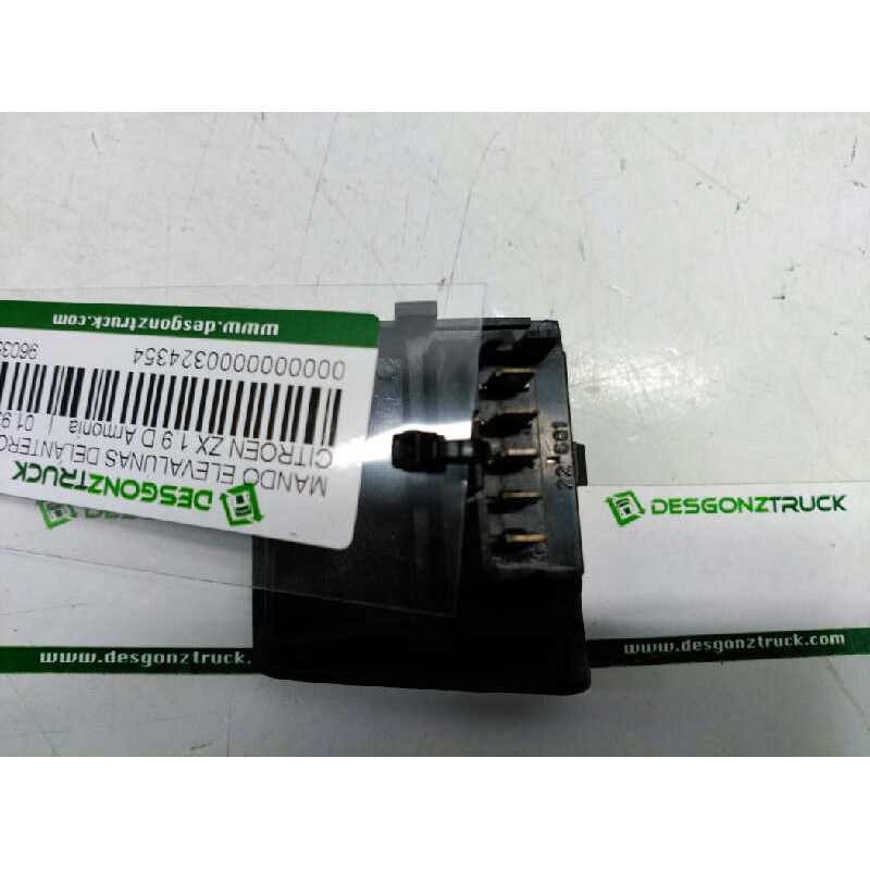 Recambio de mando elevalunas delantero derecho para citroën zx 1.9 d armonia referencia OEM IAM 9603526577 - Verde 2