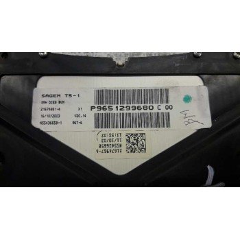 Recambio de cuadro instrumentos para peugeot 307 break / sw (s1) break xs referencia OEM IAM 9651299680  