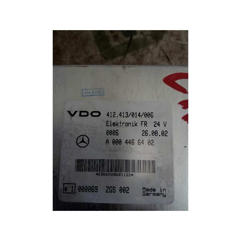 Recambio de modulo electronico para mercedes-benz actros 3-ejes 6-cil. serie/bm 2535 (6x2) om 501 la l (largo) referencia OEM IA - Amarillo 2