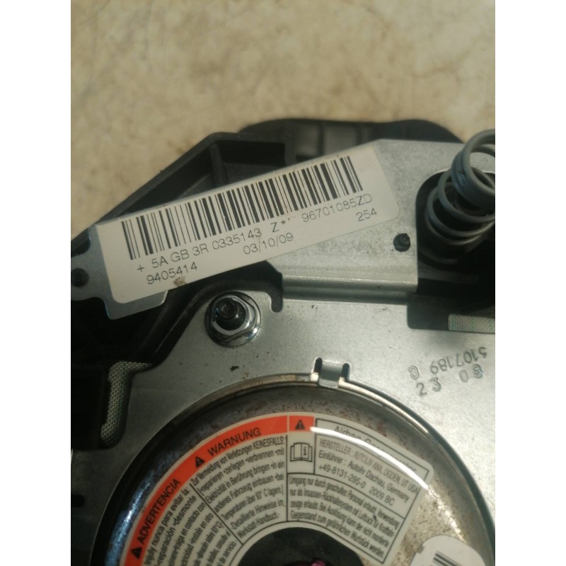 Recambio de airbag delantero izquierdo para peugeot 207 sw confort referencia OEM IAM 96701085ZD - Blanco 3