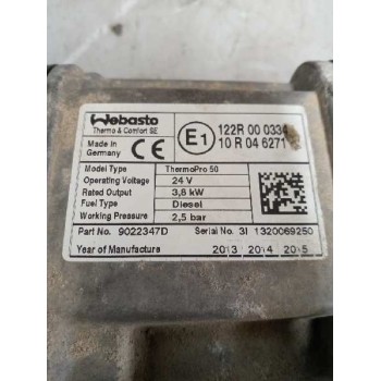 Recambio de motor calefaccion cabina para mercedes-benz actros bm 963.xxx 2-achser referencia OEM IAM THERMOPRO 50 A9608305061 W