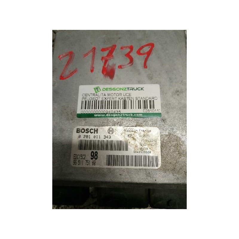 Recambio de centralita motor uce para peugeot expert kasten standard básico referencia OEM IAM  9651175180 9640938680 - Azul 2