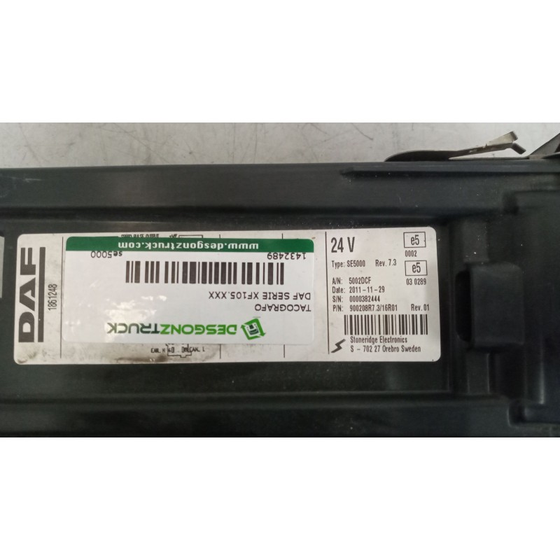 Recambio de tacografo para daf serie xf105.460 12.9 diesel referencia OEM IAM se5000 1861248 REV7.3 - Blanco 5