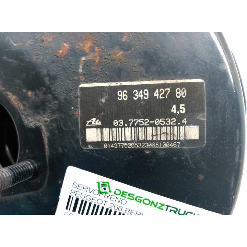Recambio de servofreno para peugeot 206 berlina xs referencia OEM IAM 9634942780 3