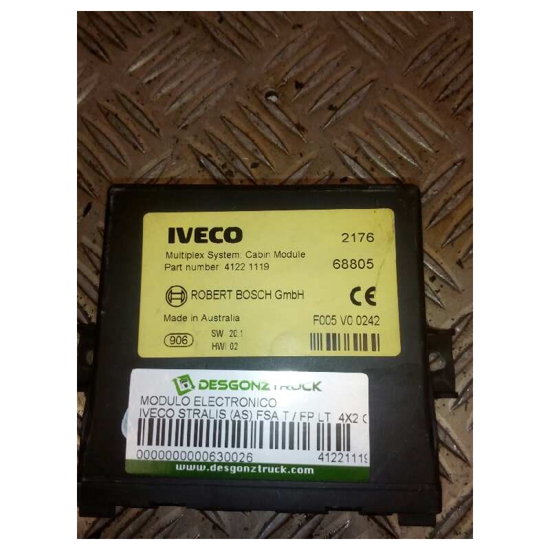 Recambio de modulo electronico para iveco stralis (as) fsa t / fp lt 4x2 gran espacio referencia OEM IAM 41221119 SW20.1 - Blanco