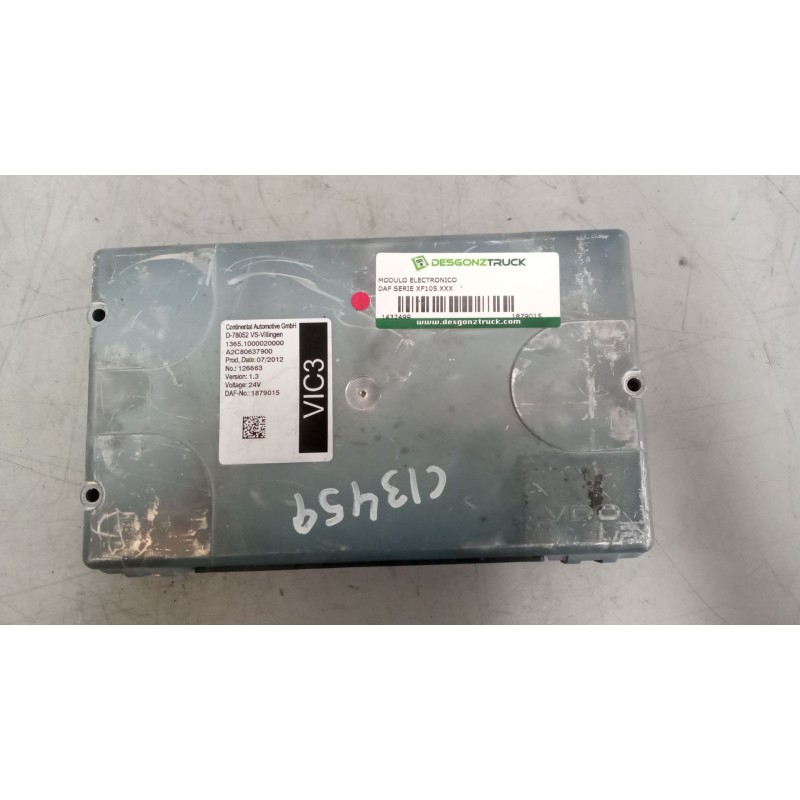 Recambio de modulo electronico para daf serie xf105.xxx 12.9 diesel referencia OEM IAM 1879015  VERSION1.3