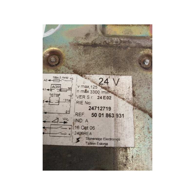 Recambio de tacografo para renault magnum e-tech 2000 referencia OEM IAM 24E02 5001863931 24712719 - Blanco 2