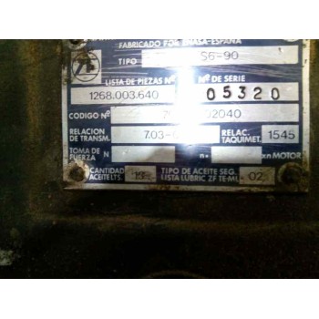 Recambio de motor completo para pegaso trucks serie 1200 1223 referencia OEM IAM 95 T1 BX  