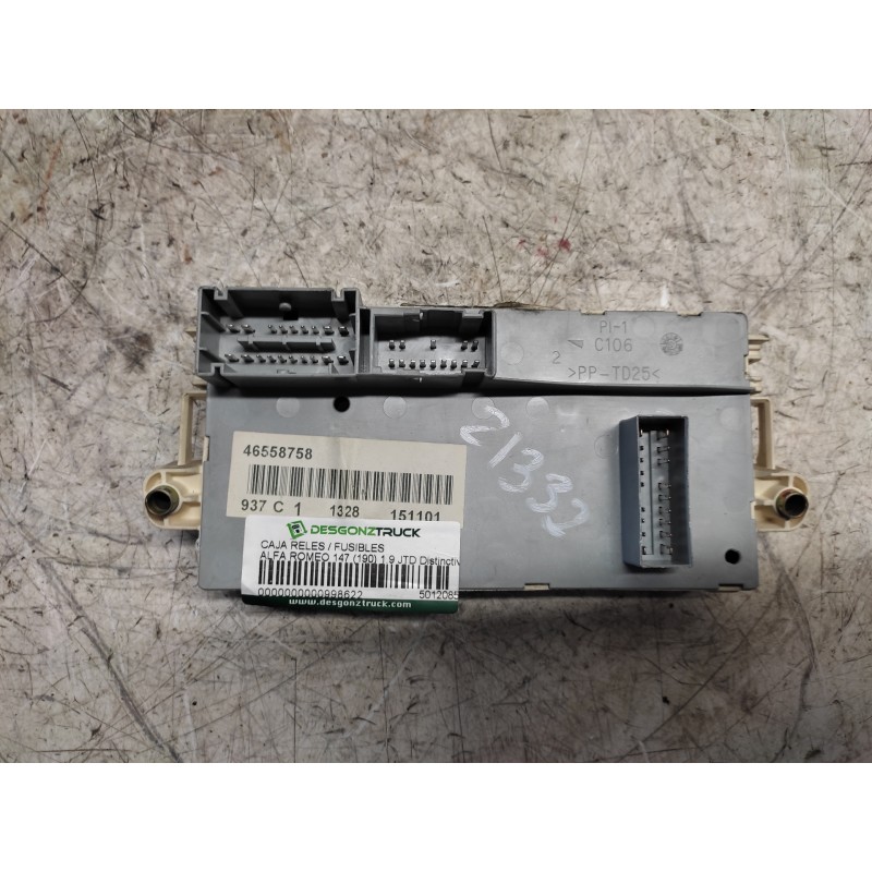 Recambio de caja reles / fusibles para alfa romeo 147 (190) 1.9 jtd distinctive referencia OEM IAM 501208570090 2