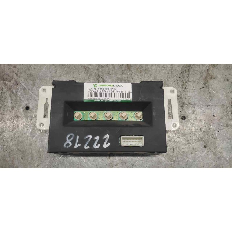 Recambio de pantalla multifuncion para nissan almera (n16/e) acenta referencia OEM IAM 21677652 NS0115732R - Negro 2