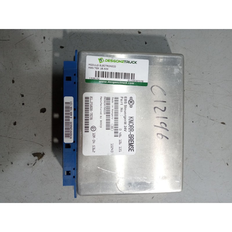 Recambio de modulo electronico para man tgx 18.xxx fg / 4x2 bl xl referencia OEM IAM 81258087078 CENTRALITA EBS 0486106131