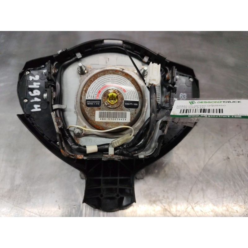 Recambio de airbag delantero izquierdo para nissan juke (f15) 1.6 dig-t nismo rs referencia OEM IAM nk70s1a10 - Negro 2
