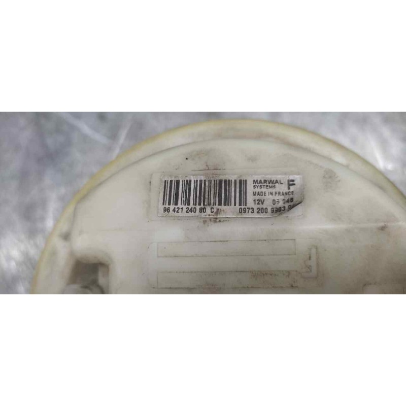 Recambio de aforador para peugeot 206 berlina x-line referencia OEM IAM 9642124080 CON BOMBA 4 PINS - Amarillo 3