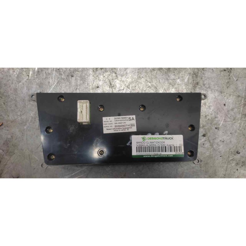 Recambio de mando climatizador para nissan almera (n16/e) acenta referencia OEM IAM 28395BN801 - Negro 2