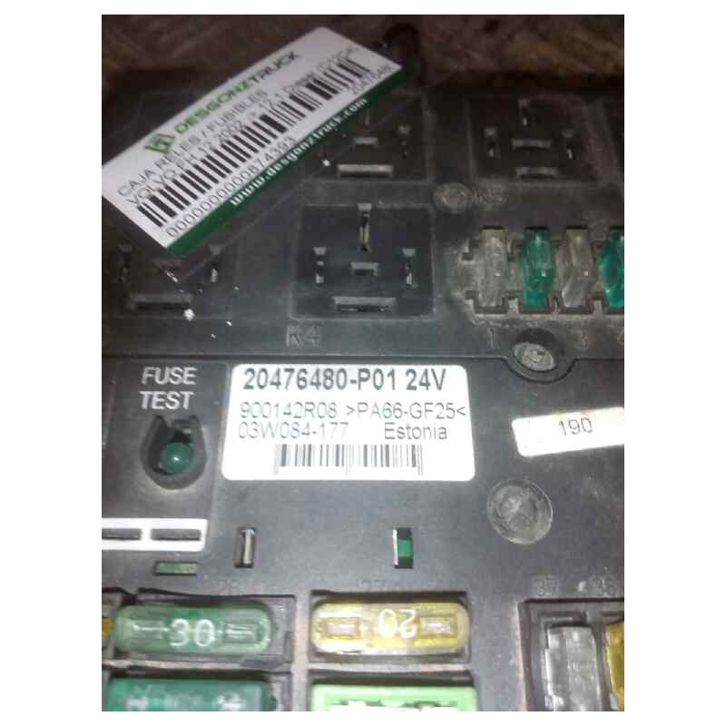 Recambio de caja reles / fusibles para volvo fh 12 2002  12.1 diesel (d12d420) referencia OEM IAM 20476480 - Blanco 2