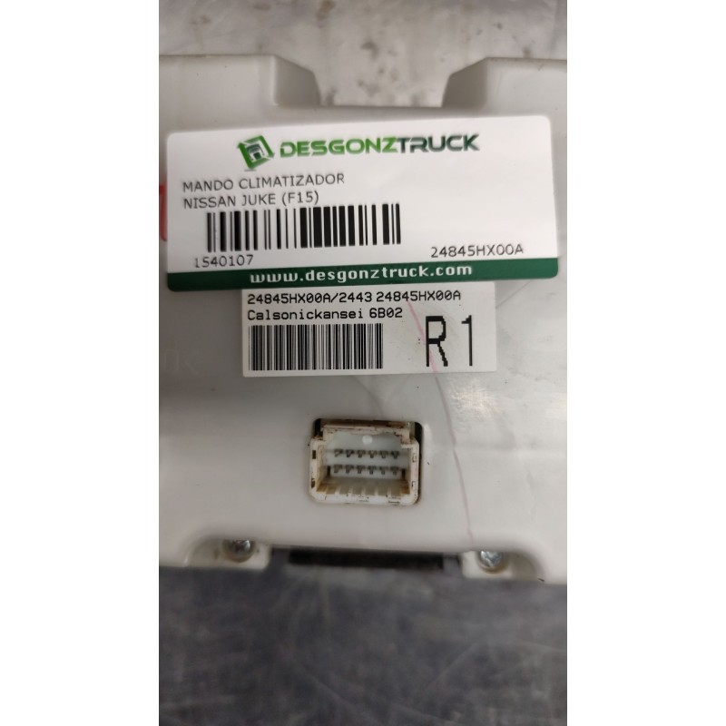 Recambio de mando climatizador para nissan juke (f15) 1.6 dig-t nismo rs referencia OEM IAM 24845HX00A - Negro 2