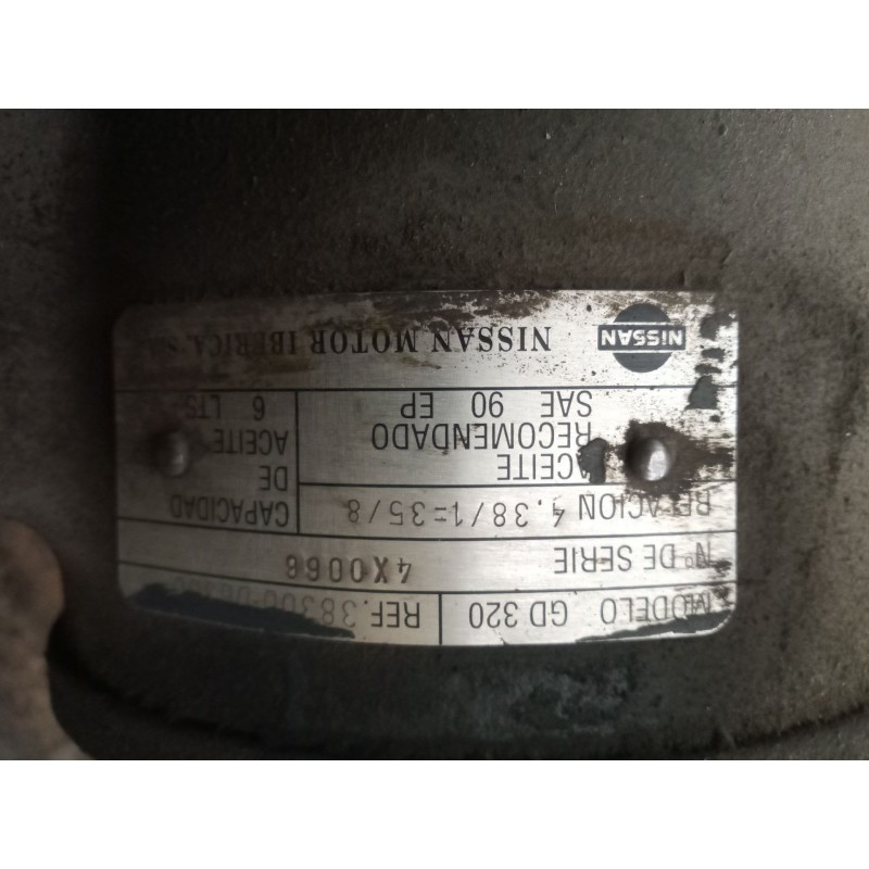 Recambio de grupo para nissan l80.09 referencia OEM IAM gd320 relacion:4.38/1=35/8 3800d6300 3