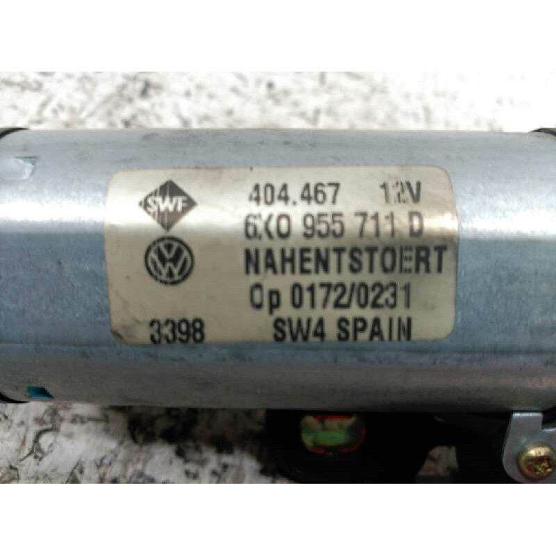 Recambio de motor limpia trasero para volkswagen lupo (6x1/6e1) advance referencia OEM IAM 6X09555711D - Blanco 2