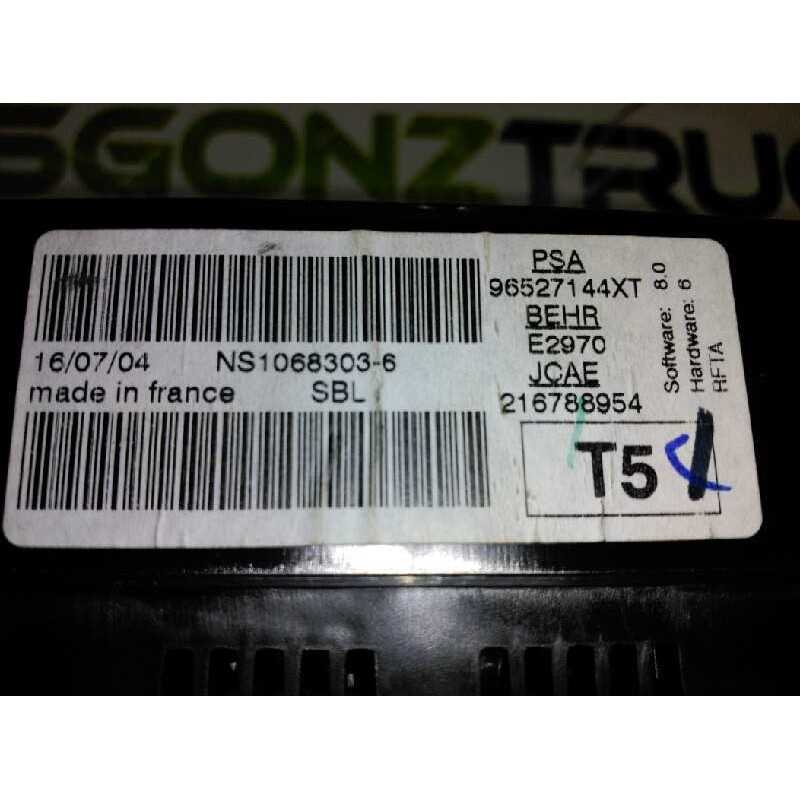 Recambio de mando climatizador para peugeot 307 (s1) xs referencia OEM IAM  216788954 - Blanco 2