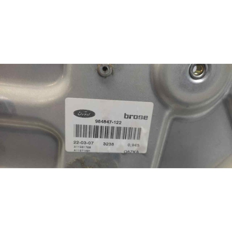 Recambio de elevalunas trasero derecho para ford focus berlina (cap) ambiente (d) referencia OEM IAM 984847122 4M51A045H22B MANU - Blanco 2
