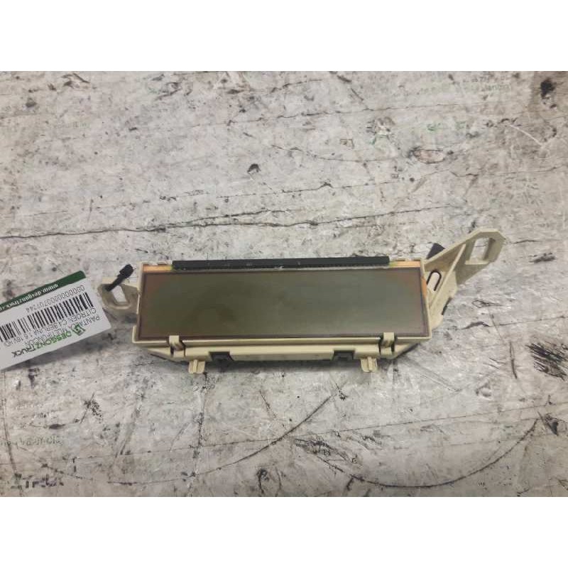 Recambio de pantalla multifuncion para citroën c4 berlina 1.6 16v hdi referencia OEM IAM 9654149380 RELOJ 
