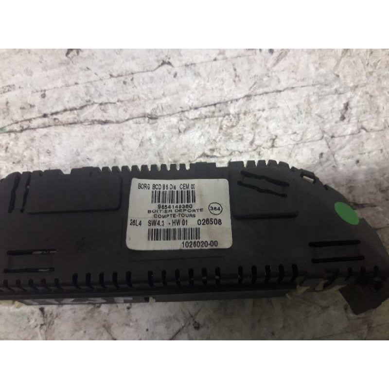 Recambio de pantalla multifuncion para citroën c4 berlina 1.6 16v hdi referencia OEM IAM 9654149380 RELOJ - Negro 3