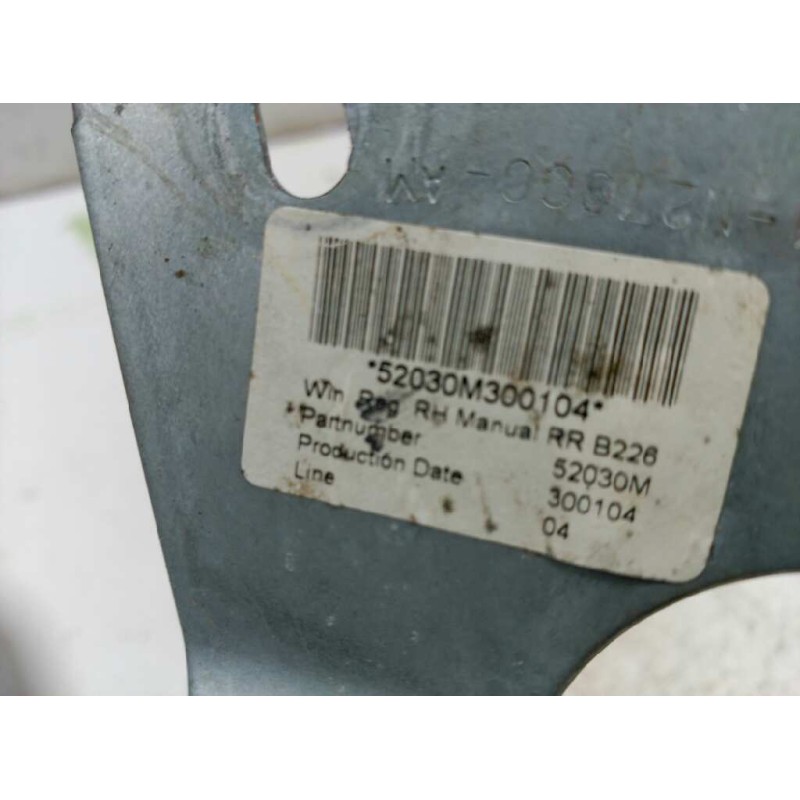 Recambio de elevalunas trasero derecho para ford fusion (cbk) elegance referencia OEM IAM  MECANICO 4