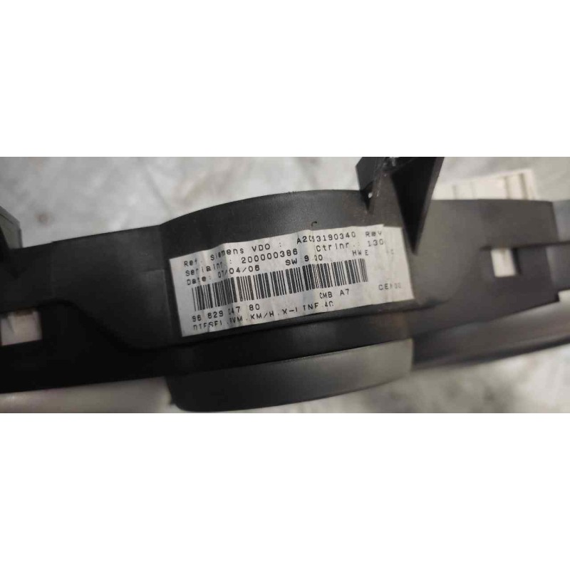 Recambio de cuadro instrumentos para peugeot 207 urban referencia OEM IAM 9662904780 A2C53190340 3