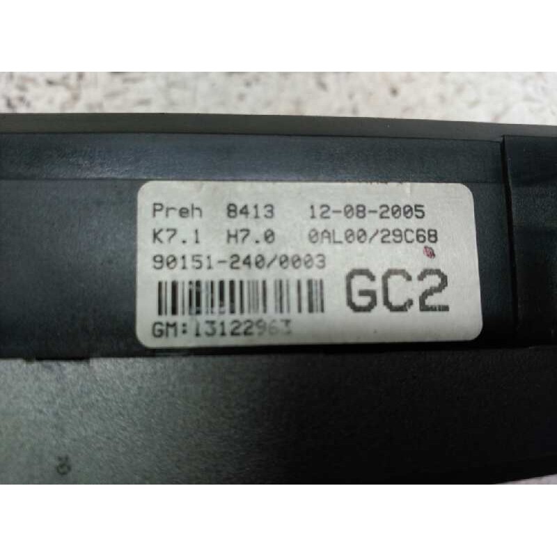 Recambio de mando calefaccion / aire acondicionado para opel astra gtc cosmo referencia OEM IAM 13122963 - Negro 3