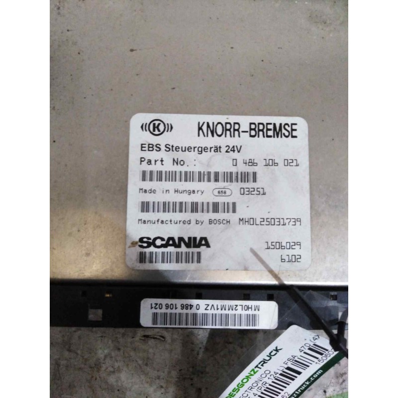 Recambio de modulo electronico para scania serie 4 (p/r 124 l) fsa 470 (4x2) e3 corto cr 13 / 14 b referencia OEM IAM 1506029 04 - Blanco 2