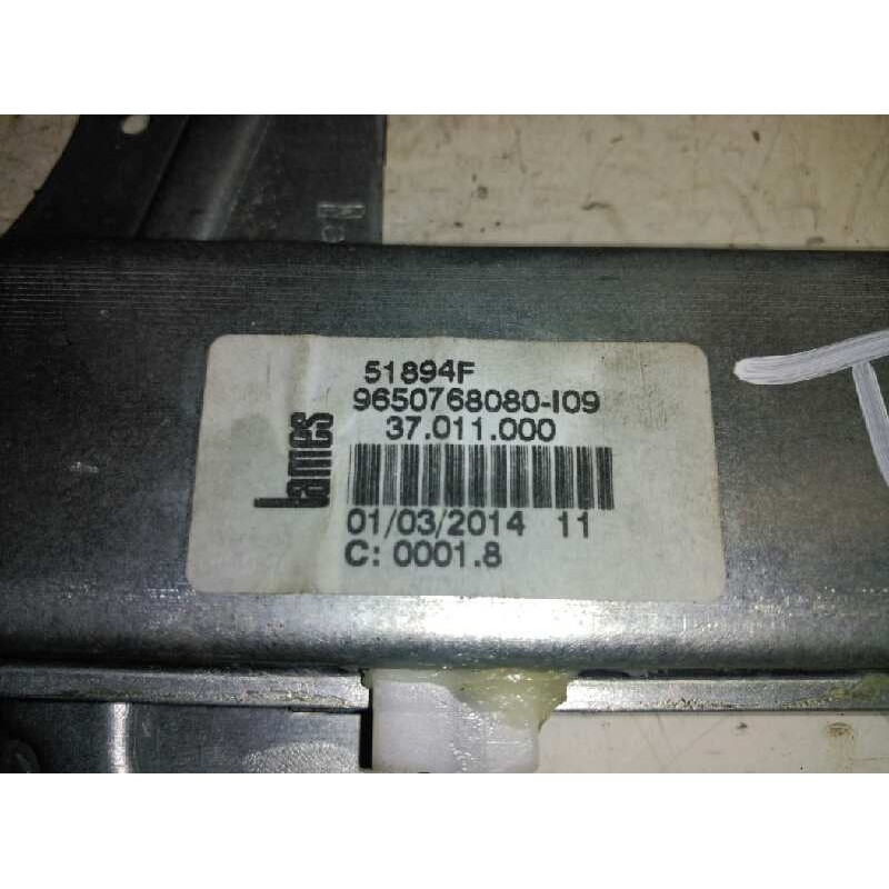 Recambio de elevalunas trasero derecho para peugeot 207 confort referencia OEM IAM 9224A7 - Gris 2
