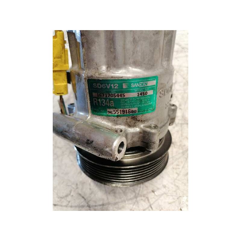 Recambio de compresor aire acondicionado para citroën c2 x referencia OEM IAM 9655191680 - Verde 4