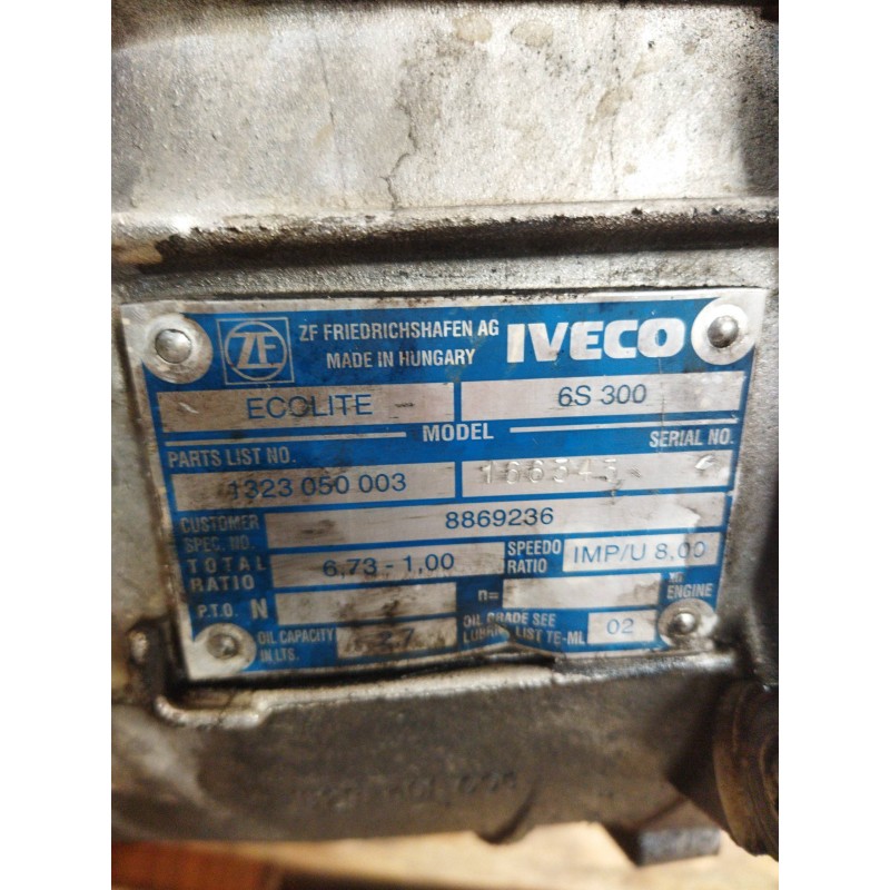 Recambio de caja cambios para iveco daily caja cerrada (1999 =>) 29 - l 10 caja cerrada referencia OEM IAM 6S300 8869236 1323050 4