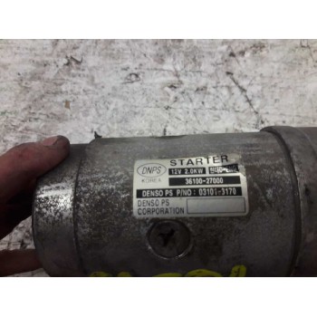 Recambio de motor arranque para kia carens 2.0 crdi ex monovolumen referencia OEM IAM 3610027000 031013170 