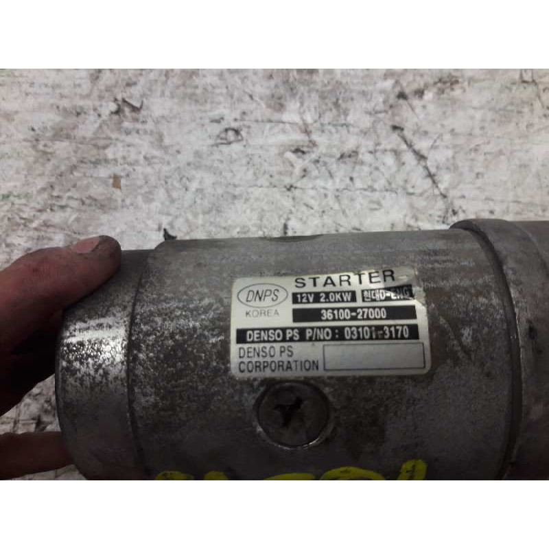 Recambio de motor arranque para kia carens 2.0 crdi ex monovolumen referencia OEM IAM 3610027000 031013170 4