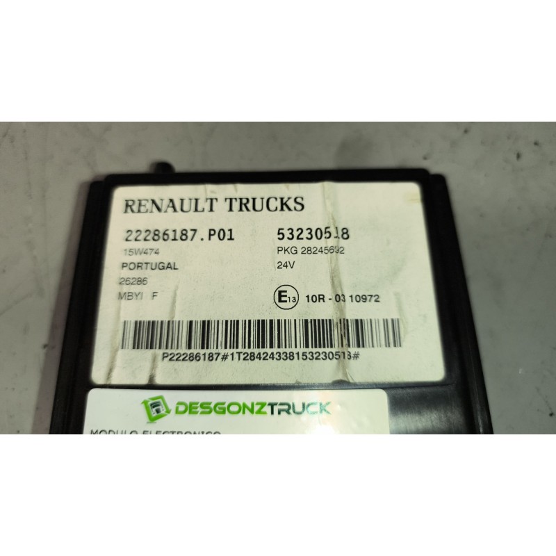 Recambio de modulo electronico para renault serie t 10.8 diesel referencia OEM IAM 22286187 - Blanco 2