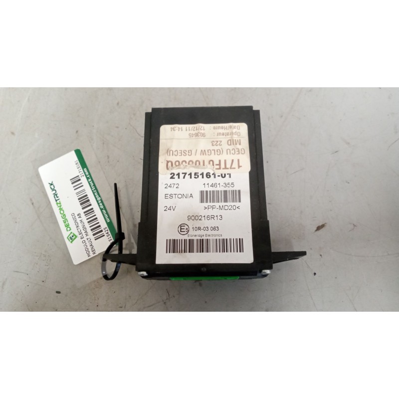 Recambio de modulo electronico para renault magnum ab diesel referencia OEM IAM 21715161  