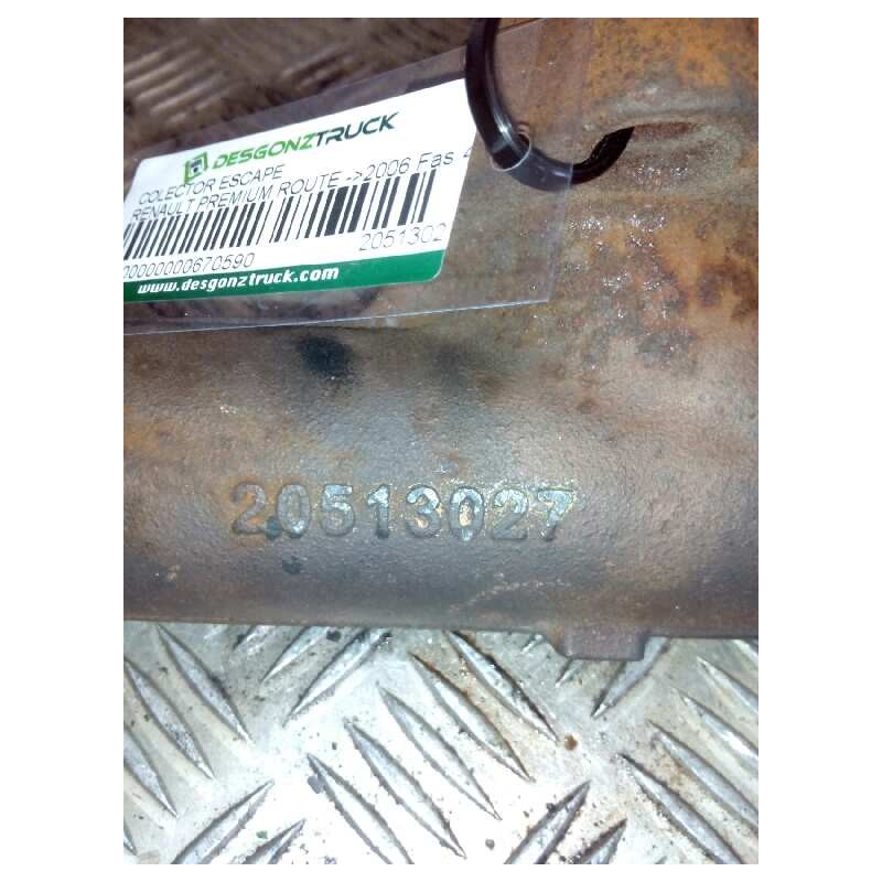 Recambio de colector escape para renault premium route 2006 fas 4x2 larga distancia referencia OEM IAM 20513027 2