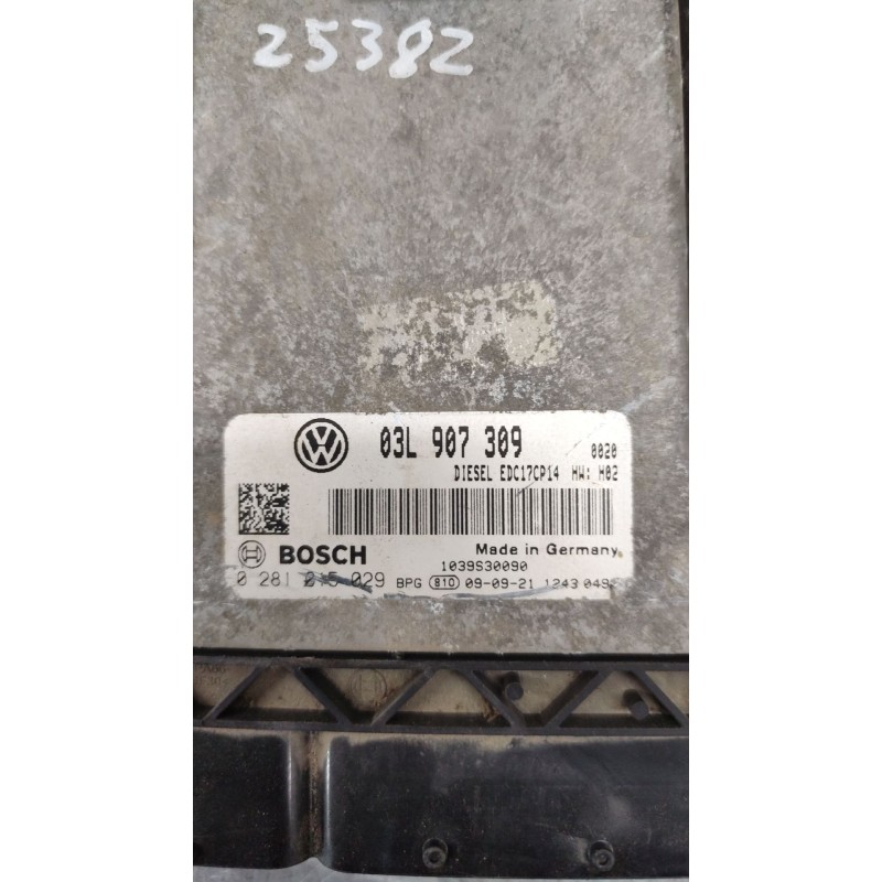 Recambio de centralita motor uce para volkswagen golf vi (5k1) 2.0 tdi referencia OEM IAM 03L907309 - Negro 2
