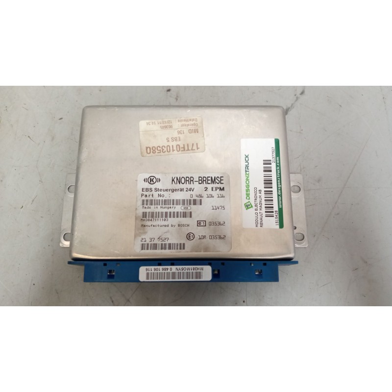 Recambio de modulo electronico para renault magnum ab diesel referencia OEM IAM 21377527 CENTRALITA EBS 04186106116