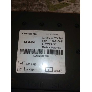 Recambio de modulo electronico para man tgx 18.xxx fg / 4x2 bl xl referencia OEM IAM 81258057107  CENTRALITA ELECTRONIK PTM