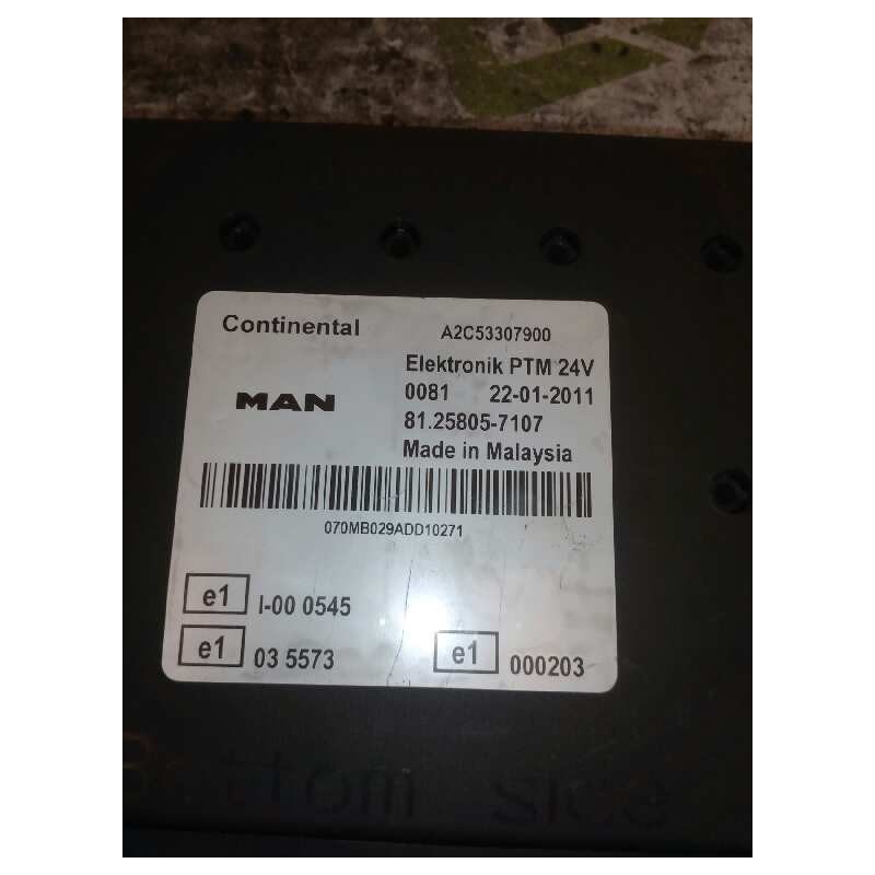 Recambio de modulo electronico para man tgx 18.480 fg / 4x2 bl xl referencia OEM IAM 81258057107  CENTRALITA ELECTRONIK PTM - Blanco 2
