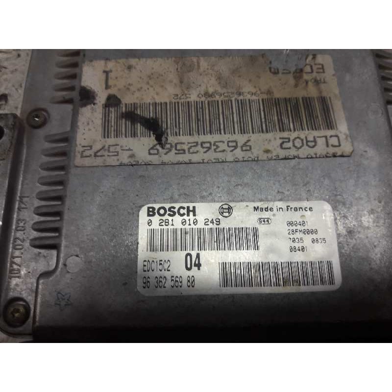 Recambio de centralita motor uce para peugeot 306 berlina 3/4/5 puertas (s2) xr referencia OEM IAM 0281010249 9636256980 CLA0296 - Azul 2