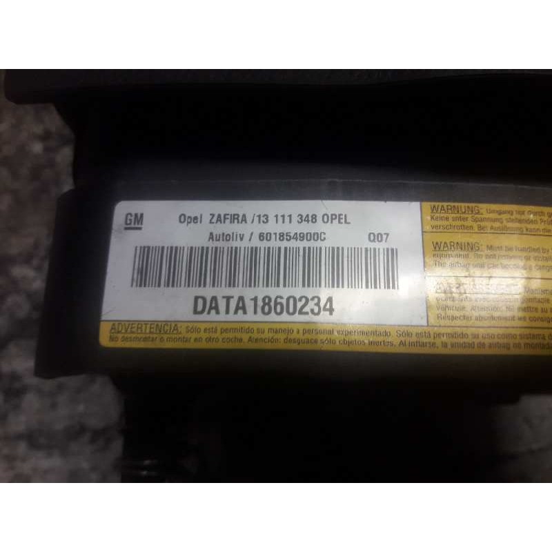 Recambio de airbag delantero izquierdo para opel zafira b cosmo referencia OEM IAM 13111348 - Gris 3