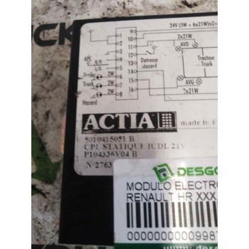 Recambio de modulo electronico para renault hr xxx.18/26 premium 01 referencia OEM IAM 5010415051 P104336V04 