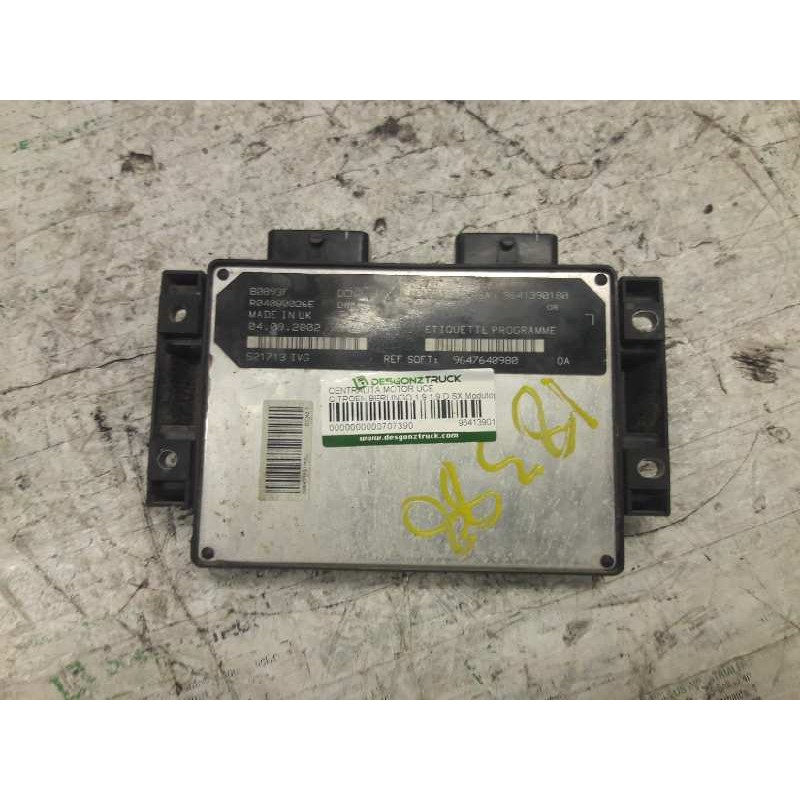 Recambio de centralita motor uce para citroën berlingo 1.9 1,9 d sx modutop familiar referencia OEM IAM 9641390180 9647640980 R0