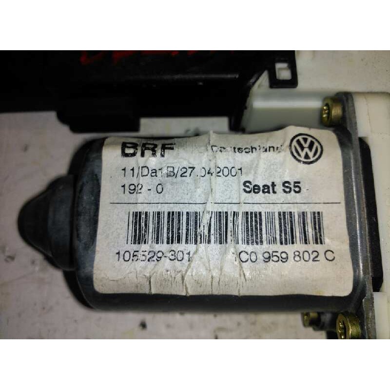 Recambio de motor elevalunas delantero derecho para seat leon (1m1) 1.9 tdi referencia OEM IAM 1C0959802C 105529301 2